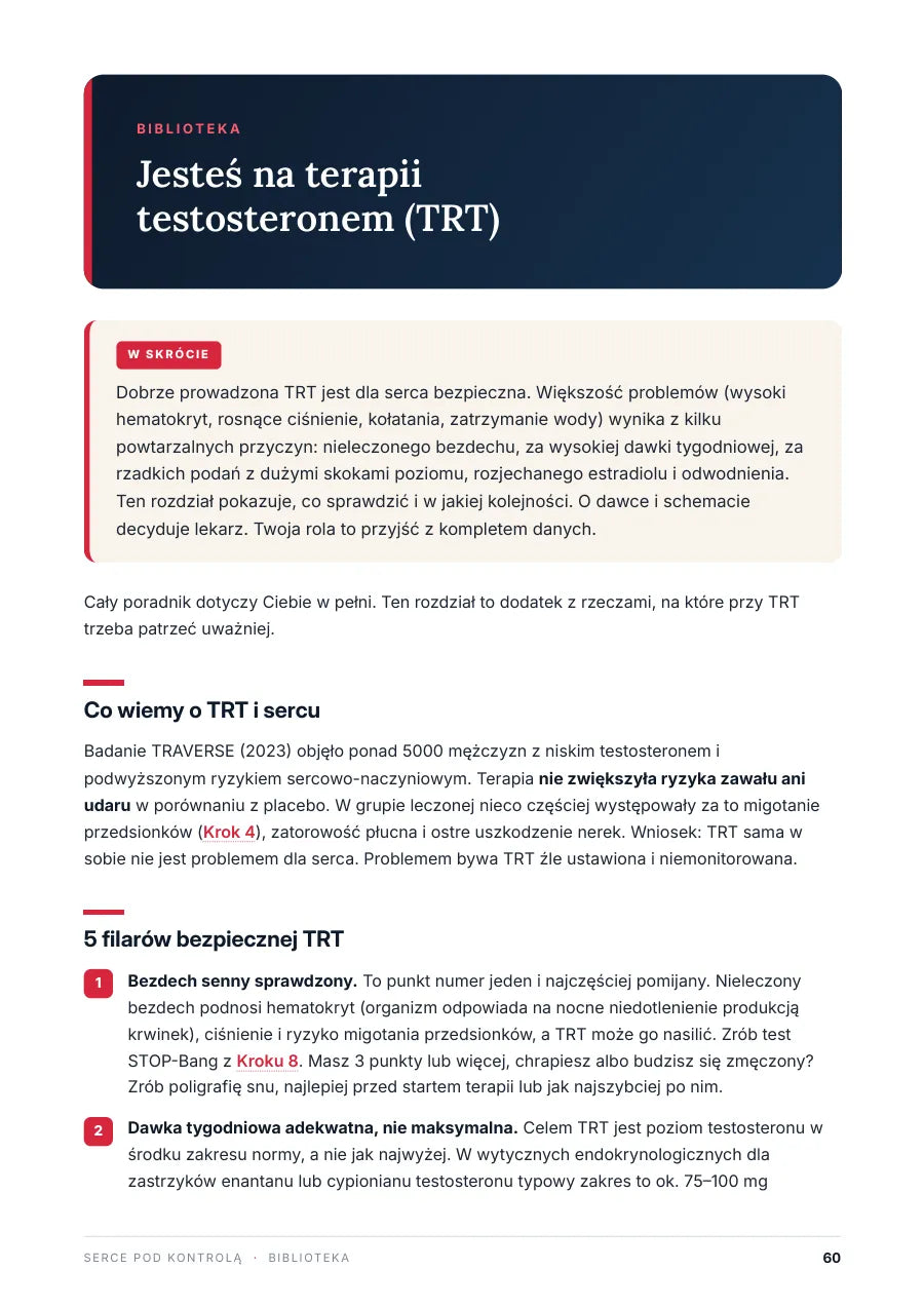 Strona 60 poradnika: Rozdział dla osób na terapii testosteronem